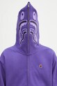 Хлопковая кофта A Bathing Ape One point APE head shark 1K80115305 фиолетовой