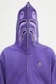 A Bathing Ape felpa in cotone One point APE head shark 1K80115305 violetto