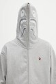 Памучен суичър A Bathing Ape One point APE head shark сив 1K80115305