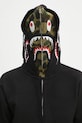 Βαμβακερή μπλούζα A Bathing Ape 1st camo shark 1L30115007 μαύρο