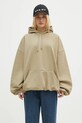 Mikina VETEMENTS Oval Logo Cropped Boxy UA66HD600T béžová SS25