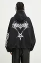 VETEMENTS felpa Death Metal Cropped Boxy UA66HD620BW nero