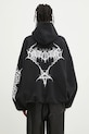 VETEMENTS sweatshirt Death Metal Cropped Boxy UA66HD620BW black