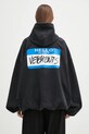 VETEMENTS cotton sweatshirt My Name Sticker Cropped Boxy UA66HD650B black SS25