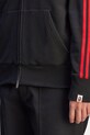 adidas Originals x BAPE cotton sweatshirt SSTR PACK Shark FZ H JN7119 black color hooded with a print JN7119