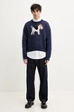 Kaotiko sweter AQ004.01.1910 granatowy SS25