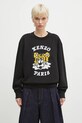 Хлопковая кофта Kenzo x Verdy FF58SW2394MF.99J чёрный SS25