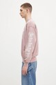 Дрехи Памучен суичър Aries Aged Ancient Column Sweat AR2003303 розов
