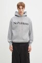 No Problemo bluza bawełniana No Problemo Hoodie nadruk szary NP2001203