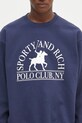 Sporty & Rich felpa in cotone Polo Club ST071612252BL106