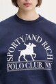 Sporty & Rich cotton sweatshirt Polo Club ST071612252BL106
