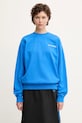 Бавовняна кофта Sporty & Rich Health Is Wealth ST071622300BL67 блакитний SS25