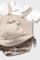 Мальчик Ромпер для младенцев Mayoral Newborn 1605.1F.Newborn.PPYH бежевый