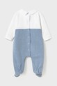 Βρεφικές βαμβακερές ρόμπες Mayoral Newborn 1704.1B.Newborn.PPYH μπλε SS25