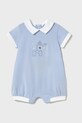 Хлопковый ромпер для младенцев Mayoral Newborn голубой 1708.1F.Newborn.PPYH