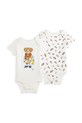 Дитяче бавовняне боді Polo Ralph Lauren 2-pack 2 шт бежевий 320965186001