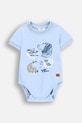 Coccodrillo body niemowlęce niebieski WC5112202SBN