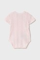 Бебешко боди от памук Mayoral Newborn 1746.2A.Newborn.PPYH розов SS25