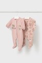 Дитячі повзунки Mayoral Newborn 2-pack Для немовлят рожевий 1750.2B.Newborn.PPYH