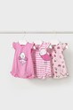 Хлопковый ромпер для младенцев Mayoral Newborn 3 шт 3 шт розовый 1758.2S.Newborn.PPYH