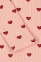 Konges Sløjd pamut baba nadrág MINNIE ONESIE GOTS KS102586 rózsaszín