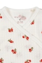 Dziewczynka Konges Sløjd śpioszki niemowlęce MINNIE NEWBORN ONESIE GOTS KS102588 beżowy
