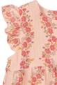 Βρεφικά βαμβακερά φορμάκια Konges Sløjd COCO FRILL ROMPER GOTS ροζ KS102275