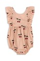 Konges Sløjd body din bumbac pentru bebelusi VERBENA ROMPER GOTS Produs pentru bebe roz KS102299