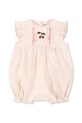 Ολόσωμη φόρμα μωρού Konges Sløjd ELLIE FRILL ROMPER GOTS KS103066 ροζ SS25