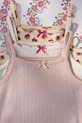Φορμάκι μωρού Konges Sløjd MINNIE STRAP BODY GOTS KS103150 ροζ