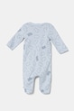 Дитячі бавовняні повзунки United Colors of Benetton 3PWB0T02D.W.Seasonal блакитний SS25