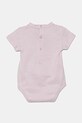 Elisabetta Franchi body din bumbac pentru bebelusi ENBD003.0.JF054 roz SS25