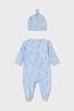 Mayoral Newborn pagliaccetti e cappellino per bambini 1706.1C.Newborn.PPYH blu SS25