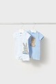 Mayoral Newborn rampers niemowlęcy 2-pack 2-pack niebieski 1707.1D.Newborn.PPYH