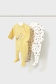 Mayoral Newborn śpioszki niemowlęce 2-pack Produkt niemowlęcy żółty 1709.1H.Newborn.PPYH