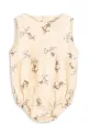 Konges Sløjd body ELLIOT ROMPER GOTS Produkt niemowlęcy beżowy KS103065