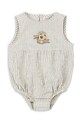 Body Konges Sløjd ELLIOT ROMPER GOTS Kojenecký výrobek modrá KS103065
