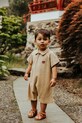 Βρεφικά βαμβακερά φορμάκια Donsje Adriaen Playsuit Red Panda Βρεφικό προϊόν μπεζ 3035602
