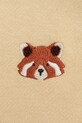 Βρεφικά βαμβακερά φορμάκια Donsje Adriaen Playsuit Red Panda μπεζ 3035602