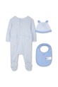 Дитячі бавовняні повзунки Kenzo Kids K60866 блакитний SS25