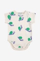Bobo Choses body niemowlęce Funny Snail Produkt niemowlęcy beżowy 125AB006
