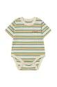 Bombažen body za dojenčka Tinycottons STRIPES MULTICOLOR BODY SS25.124 bež SS25