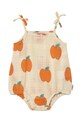 Tinycottons pamut baba body APPLES STRAPS BODY SS25.163 bézs SS25