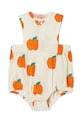 Детское боди из хлопка Tinycottons APPLES WOVEN BODY SS25.200 бежевый SS25