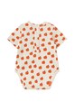 Deklice Body za dojenčka Tinycottons APPLES RIB BODY SS25.347 bež