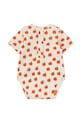 Chłopiec Tinycottons body niemowlęce APPLES RIB BODY SS25.347 beżowy