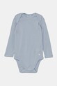 Bombažen body za dojenčka United Colors of Benetton 3-pack 3GI70B089.W.Reprop.PPYA modra SS25