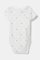 Pamučni bodi za bebe United Colors of Benetton 2-pack 3PWB0B00V.W.Seasonal bijela SS25