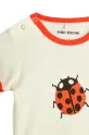 Deklice Bombažen body za dojenčka Mini Rodini Ladybugs 2524011311 bež