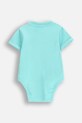 Dječji bodi Coccodrillo WC5112203TBN tirkizna SS25